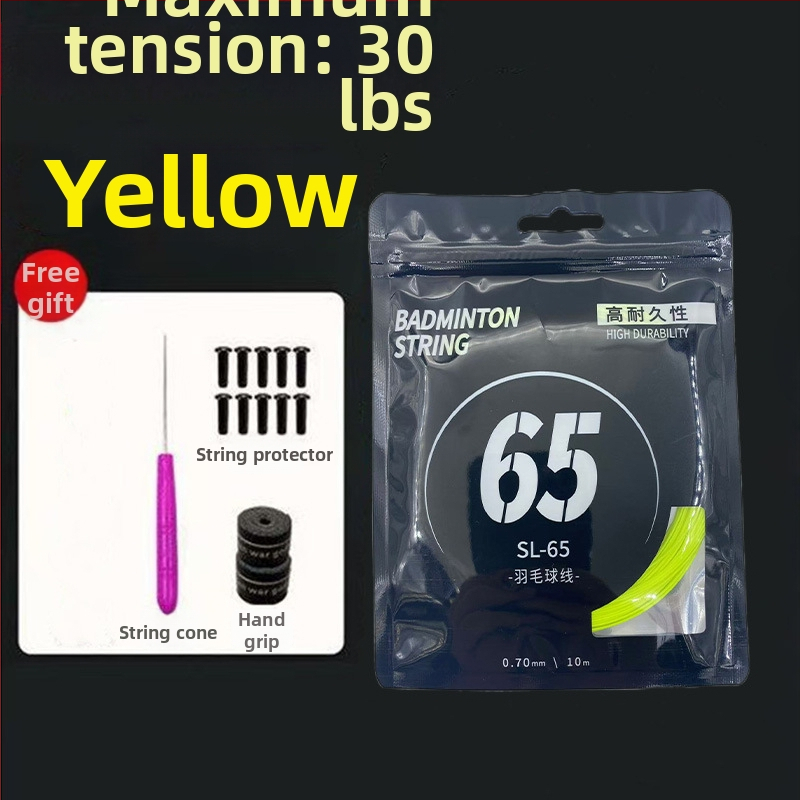 Badmintonireketi strunade komplekt — nailonkiud, pinge 18–30 lb, Record Work, badmintonile.