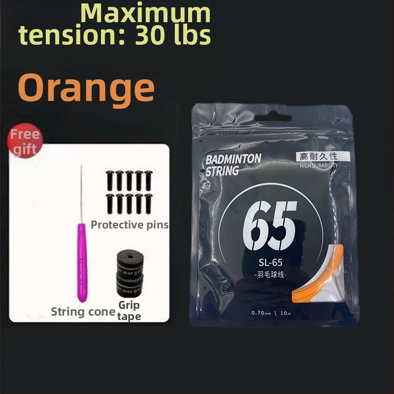 Badmintonireketi strunade komplekt — nailonkiud, pinge 18–30 lb, Record Work, badmintonile.