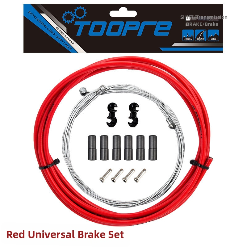 TOOPRE Jalgratta pidurduskaabli komplekt mäestiku ja teekäitumiseks — PVC ümbris kõrge süsinikusisaldusega terasest südamikuga