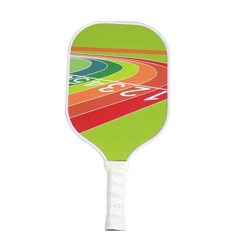 Pickleball reketa s perforiranim staklom i vlaknima ugljika za unutarnju upotrebu