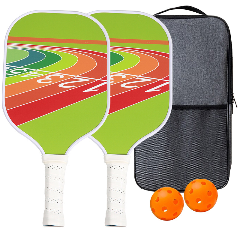 Pickleball reketa s perforiranim staklom i vlaknima ugljika za unutarnju upotrebu