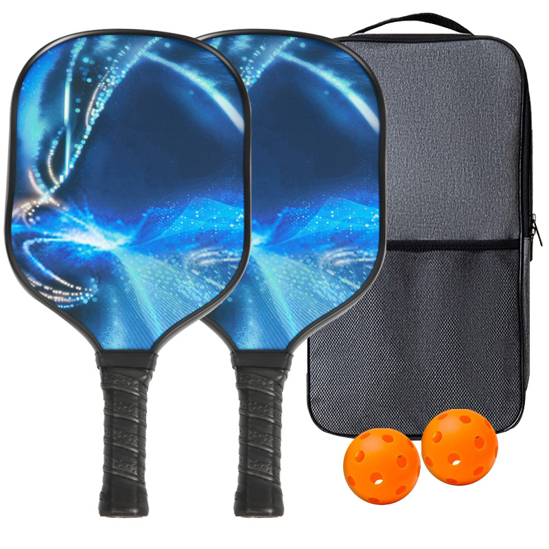 Pickleball reketa s perforiranim staklom i vlaknima ugljika za unutarnju upotrebu
