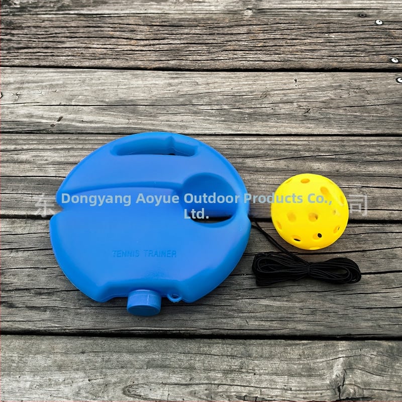 Viens spēlētājs pickleball treniņš ar 40 atverēm — komplekts ar auklu, PTE materiāls, ap 0,15 kg, iepakojums caurspīdīgā maisiņā