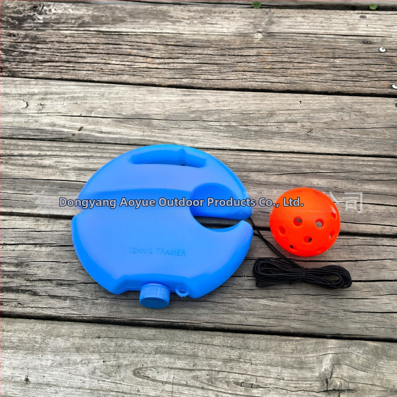 Viens spēlētājs pickleball treniņš ar 40 atverēm — komplekts ar auklu, PTE materiāls, ap 0,15 kg, iepakojums caurspīdīgā maisiņā