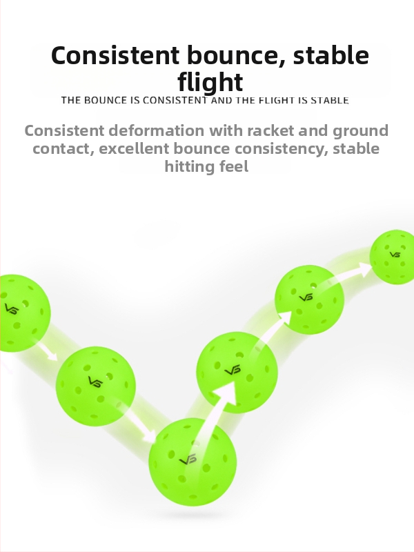Lopta pickleball Vispinvo – 40 otvorov, PE materiál, hmotnosť 26 g