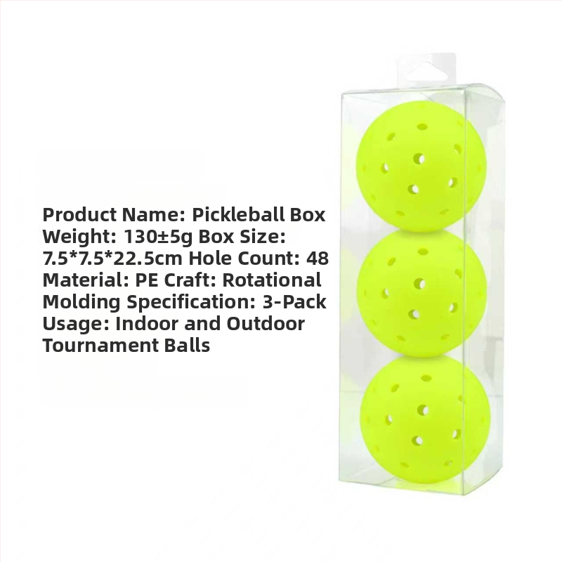 Vispinvo pickleball bumba — 40 caurumi, PE materiāls, svars 26 g