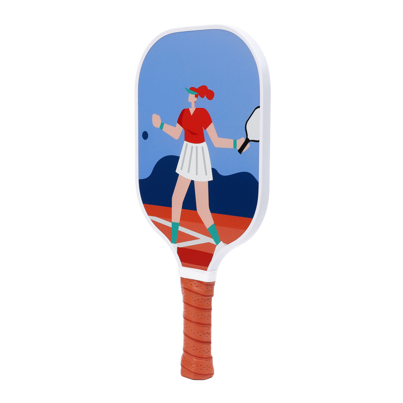 Raketa za pickleball — konstrukcija od staklenih vlakana, 225 g, National Fu, UV ispis