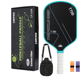 LEATOU pickleball palica od karbonskih vlakana T700, teksturirana površina, težina 450 g, uz torbicu za pohranu