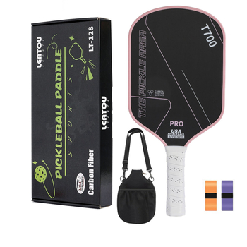 LEATOU pickleball palica od karbonskih vlakana T700, teksturirana površina, težina 450 g, uz torbicu za pohranu
