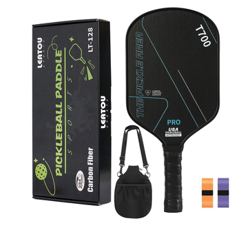 LEATOU pickleball palica od karbonskih vlakana T700, teksturirana površina, težina 450 g, uz torbicu za pohranu