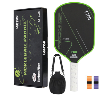 LEATOU pickleball palica od karbonskih vlakana T700, teksturirana površina, težina 450 g, uz torbicu za pohranu