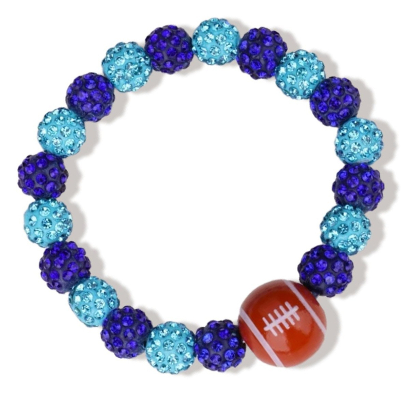 Brățară baseball cu mărgele în formă de diamant și șnur elastic – unisex, stil sport, formă geometrică (Mărgele acrilice, tehnică cu mărgele, Iarna 2025)