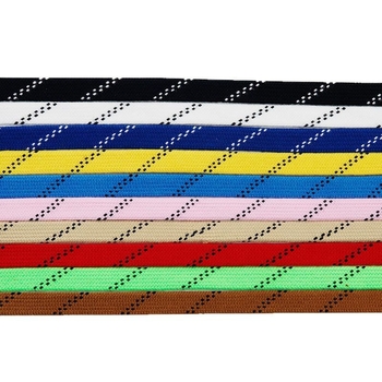 Coulkin #68 sērija plakani divslāņu kokvilnas kurpju auklas, ledus hokeja stils, garums 60–330 cm, universālas, visu sezonu izmantošanai