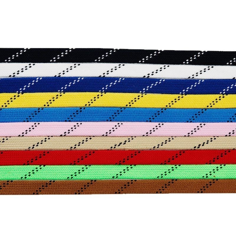 Coulkin #68 sērija plakani divslāņu kokvilnas kurpju auklas, ledus hokeja stils, garums 60–330 cm, universālas, visu sezonu izmantošanai