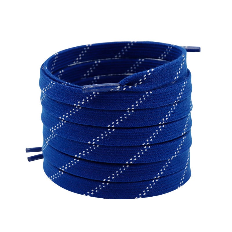 Coulkin #68 sērija plakani divslāņu kokvilnas kurpju auklas, ledus hokeja stils, garums 60–330 cm, universālas, visu sezonu izmantošanai