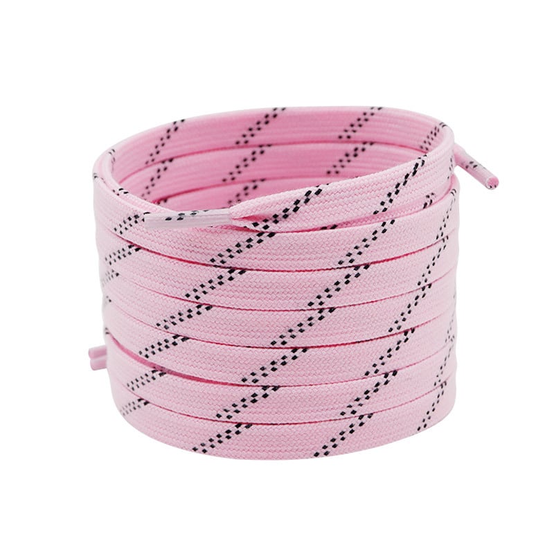 Coulkin #68 sērija plakani divslāņu kokvilnas kurpju auklas, ledus hokeja stils, garums 60–330 cm, universālas, visu sezonu izmantošanai