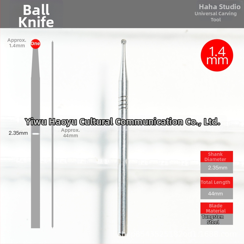 Ručne vyrobený guľový rezný nô s volfrámovou oceľou, určený na drevo, kosti a olívových jadierka
