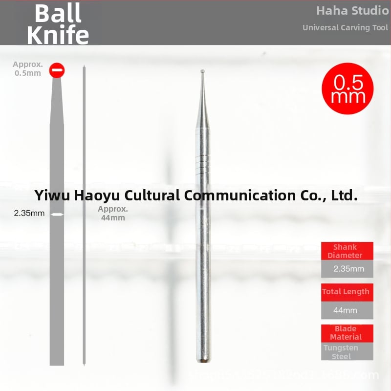 Rokas darīts volframa tērauda bumbu-gala griešanas nazis koksnei, kaulam un olīvu kauliņiem