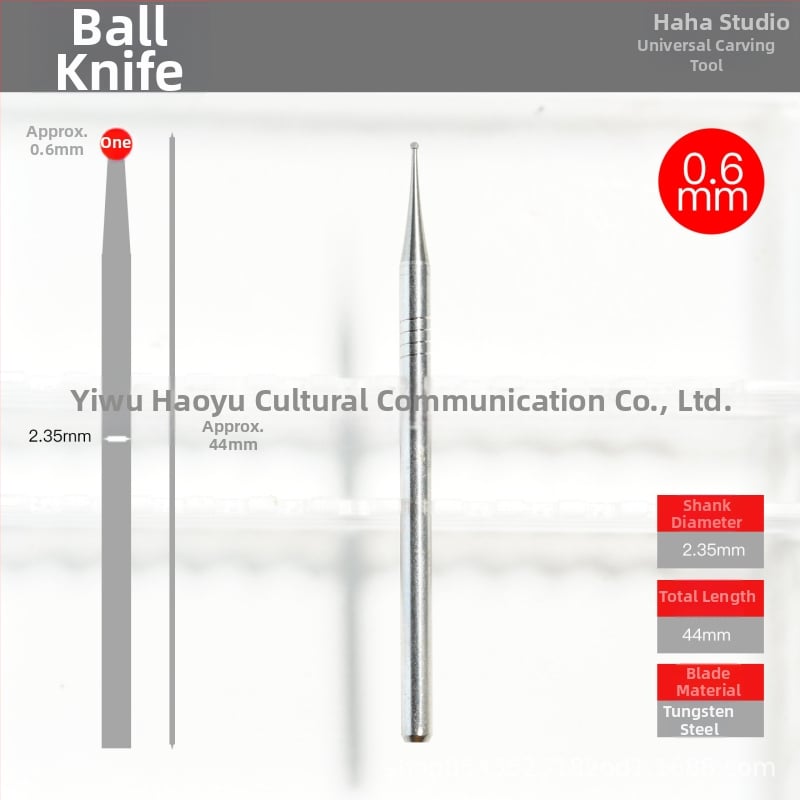 Rokas darīts volframa tērauda bumbu-gala griešanas nazis koksnei, kaulam un olīvu kauliņiem