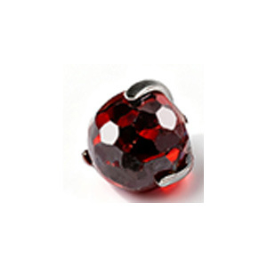 Титаниево езиково пирсинг колче с геометрична диско топка от циркон — унисекс бижута за ухо и тяло, титаниева сплав, цирконови кристали, геометрична форма