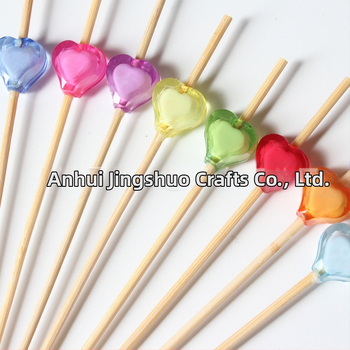 Vienkartiniai bambuko iešmeliai kokteiliams, 2 mm storio, logotipo spausdinimas įmanomas, apdorojimas ir pritaikymas, tinka vaisiams, duonai ir maisto dekoravimui