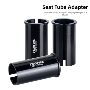 Sadulitoru vähendamise mansett jalgrattale - alumiiniumist sulam, TOOPRE, universaalne, kohandatud töötlemine, erimärgistus saadaval