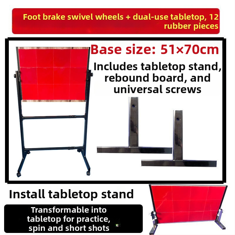 Lauatennise tagasipeegeldav tahvel üksikuks treenimiseks – PP materjal