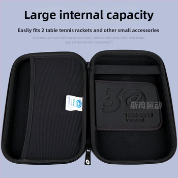 Galaxy ciets galda tenisa reketes maciņš – divslāņu, pārnēsājams, poliestera + EVA