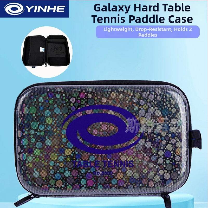 Galaxy ciets galda tenisa reketes maciņš – divslāņu, pārnēsājams, poliestera + EVA