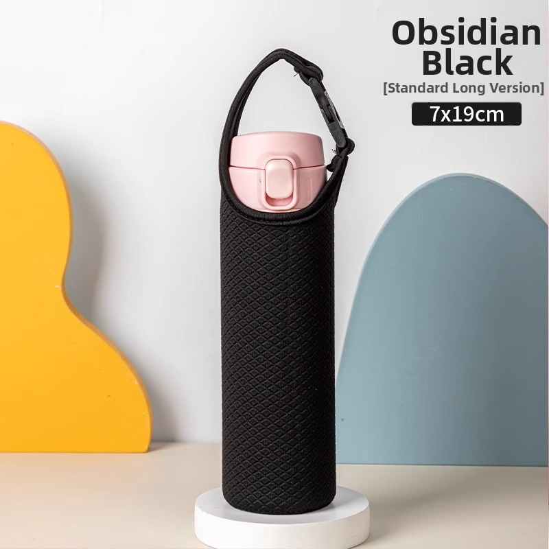 Universali PU odinis puodelio dangtelis su šilumos izoliacija, apsauga nuo nudegimų ir kritimo, nešiojamas