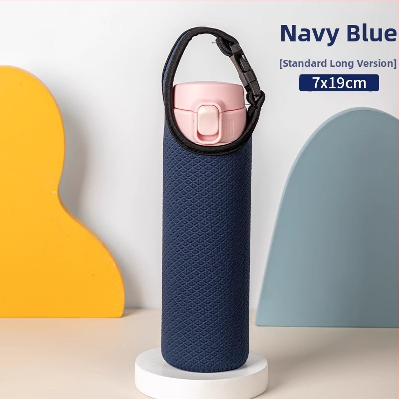 Universali PU odinis puodelio dangtelis su šilumos izoliacija, apsauga nuo nudegimų ir kritimo, nešiojamas