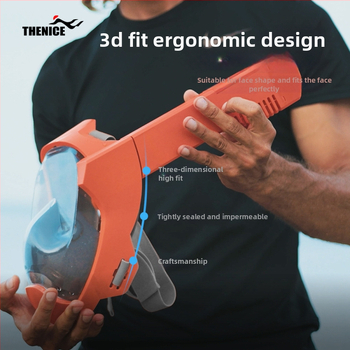 Maska za ronjenje za odrasle s antibug i potpuno suhim dizajnom, PC+PP+silikon, 2025. model