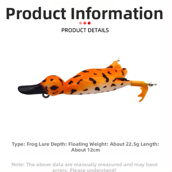 Luya Thunderfrog mīkstā ēsmu, biomimetisks ēsmu, plūstoša, ilgs metiens, trolling