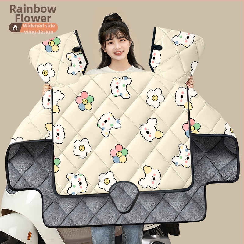 Husa PVC anti-vânt pentru vehicule electrice și motociclete cu baterie – universală, neimpermeabilă, deschidere manuală