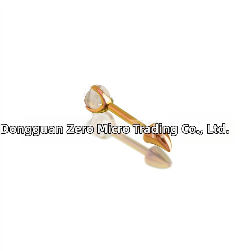 Naušnice s demonskim rogovima, geometrijski oblik, uložene kristalne kuglice, F136 titanij zlitina, unisex