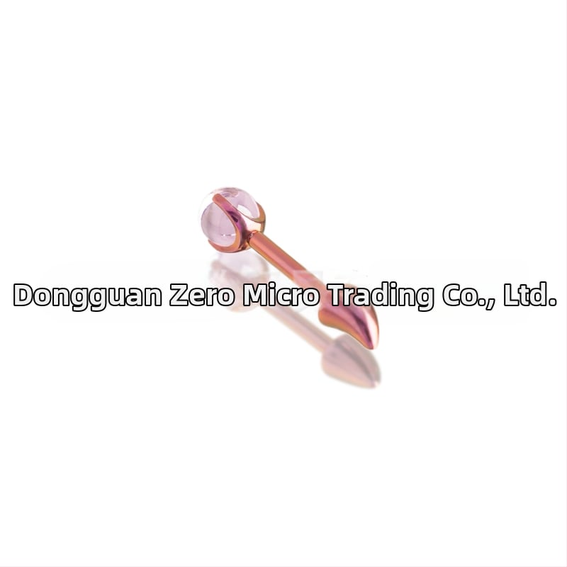 Naušnice s demonskim rogovima, geometrijski oblik, uložene kristalne kuglice, F136 titanij zlitina, unisex