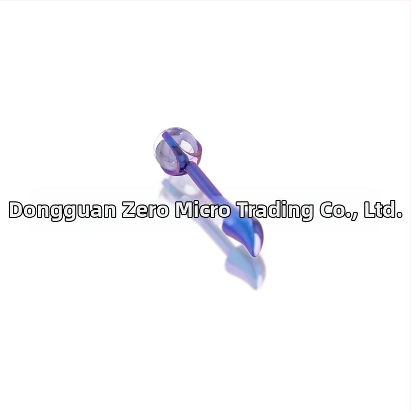 Naušnice s demonskim rogovima, geometrijski oblik, uložene kristalne kuglice, F136 titanij zlitina, unisex