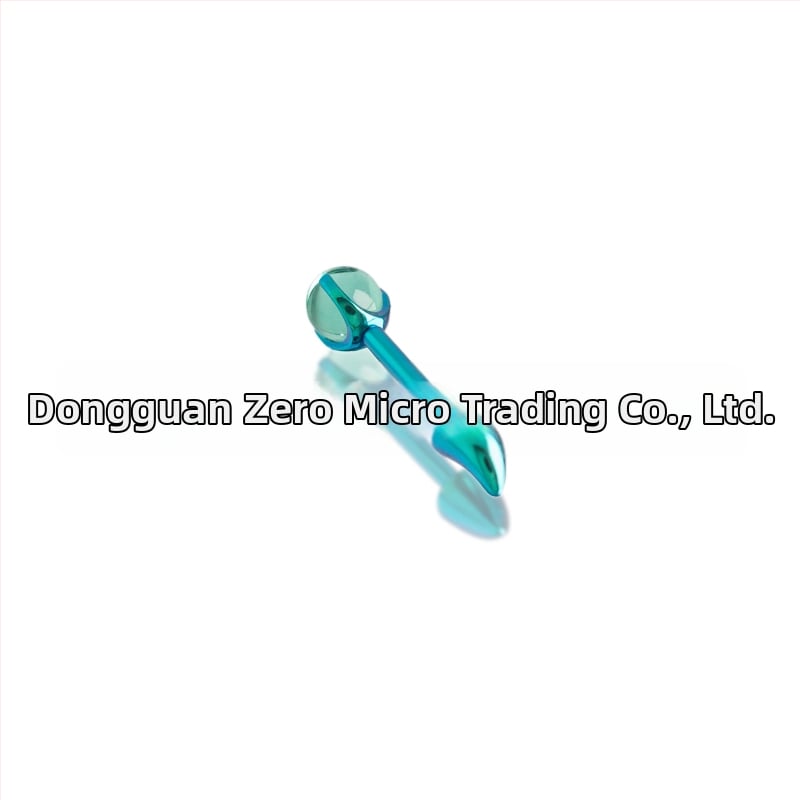 Naušnice s demonskim rogovima, geometrijski oblik, uložene kristalne kuglice, F136 titanij zlitina, unisex