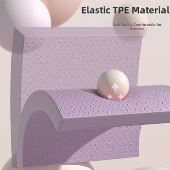 Ceļgalu un līdzsvara paklājs, ārkārtīgi biezi fitnesa paklājs ar plakanu atbalstu, saderīgs ar ab rulli, 4 mm