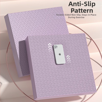 Ceļgalu un līdzsvara paklājs, ārkārtīgi biezi fitnesa paklājs ar plakanu atbalstu, saderīgs ar ab rulli, 4 mm