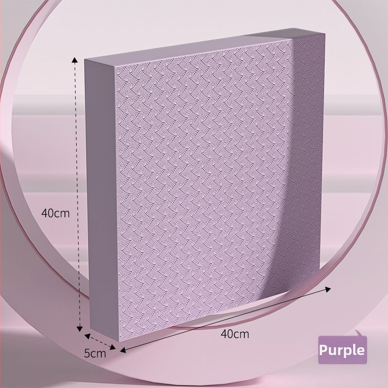 Ceļgalu un līdzsvara paklājs, ārkārtīgi biezi fitnesa paklājs ar plakanu atbalstu, saderīgs ar ab rulli, 4 mm