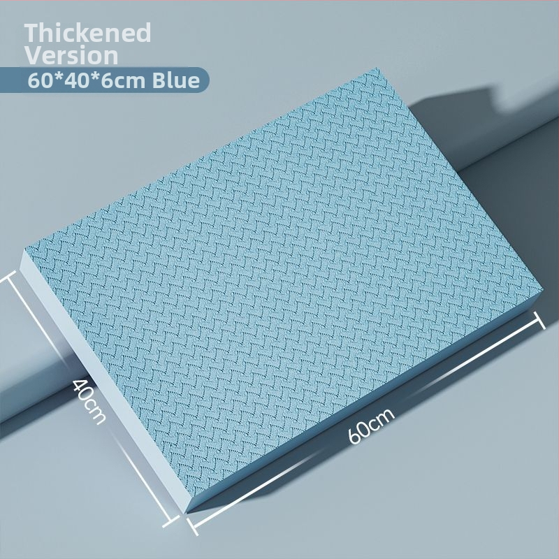 Ceļgalu un līdzsvara paklājs, ārkārtīgi biezi fitnesa paklājs ar plakanu atbalstu, saderīgs ar ab rulli, 4 mm