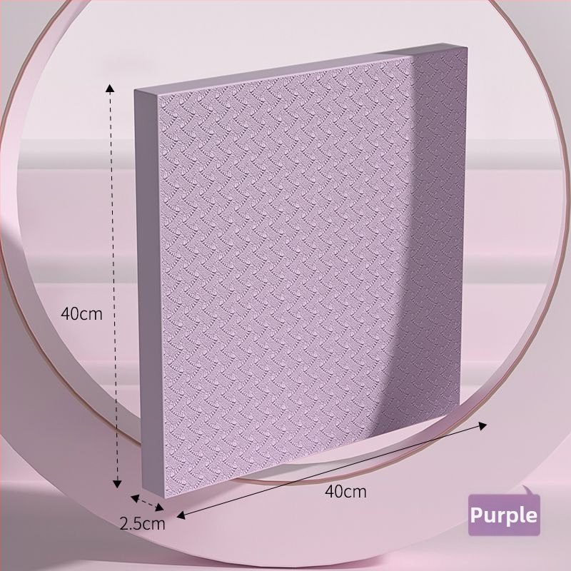Ceļgalu un līdzsvara paklājs, ārkārtīgi biezi fitnesa paklājs ar plakanu atbalstu, saderīgs ar ab rulli, 4 mm