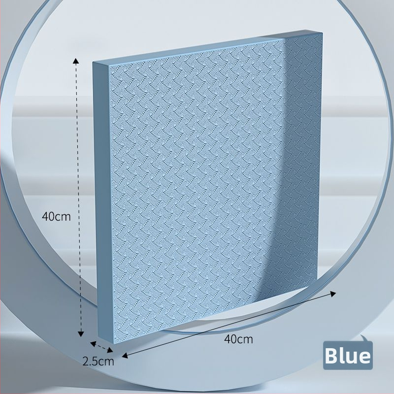 Ceļgalu un līdzsvara paklājs, ārkārtīgi biezi fitnesa paklājs ar plakanu atbalstu, saderīgs ar ab rulli, 4 mm
