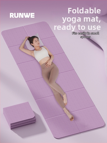 Longway saliekamā jogas paklājiņš – anti-slīdošs, TPE, 6–8 mm, 670 g