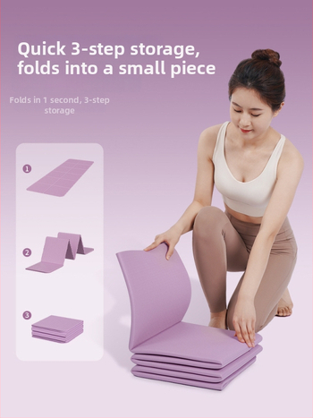 Longway saliekamā jogas paklājiņš – anti-slīdošs, TPE, 6–8 mm, 670 g