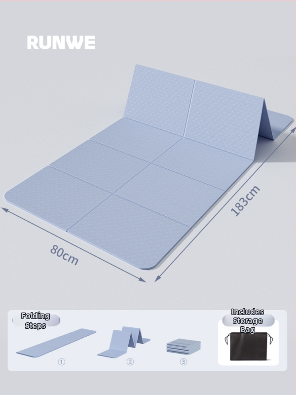 Longway saliekamā jogas paklājiņš – anti-slīdošs, TPE, 6–8 mm, 670 g