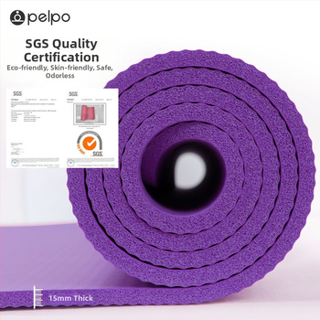 Strong Merchants nitrila jogas paklājs diviem, 8 mm biezums