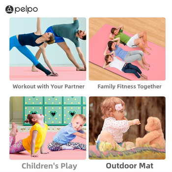 Strong Merchants nitrila jogas paklājs diviem, 8 mm biezums