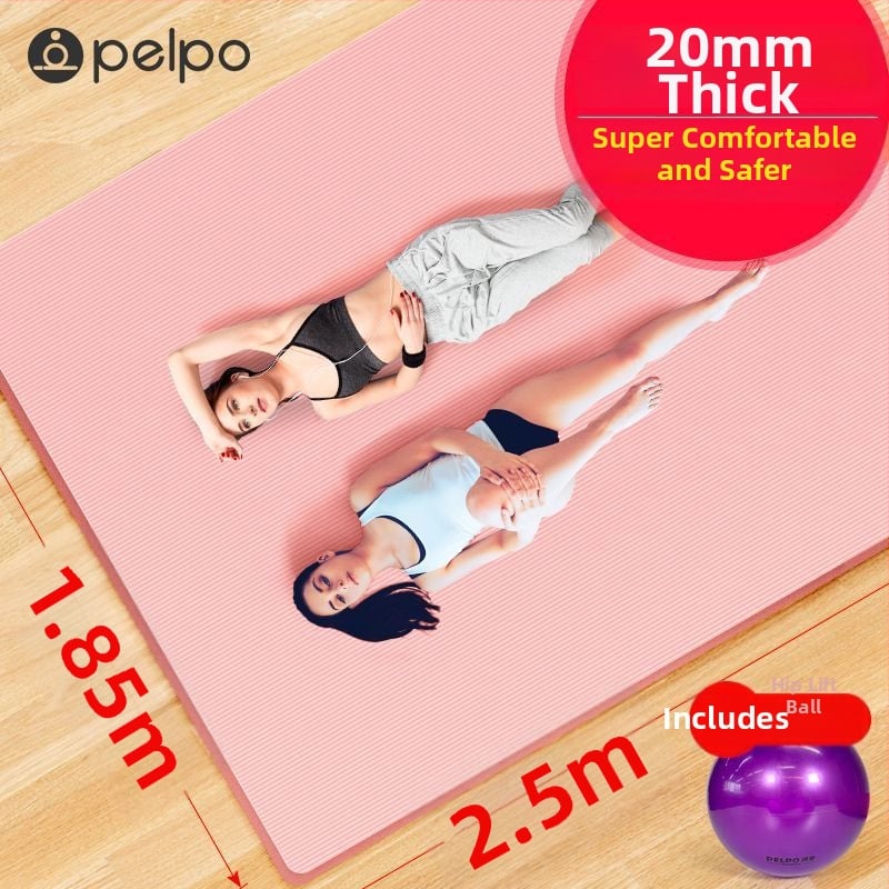 Strong Merchants nitrila jogas paklājs diviem, 8 mm biezums